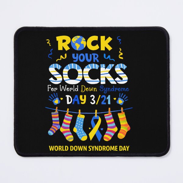 Item preview, Rock Your Socks For World Down Syndrome Day 3/21 Down Syndrome Awareness Support designed and sold by AboumidaArt.