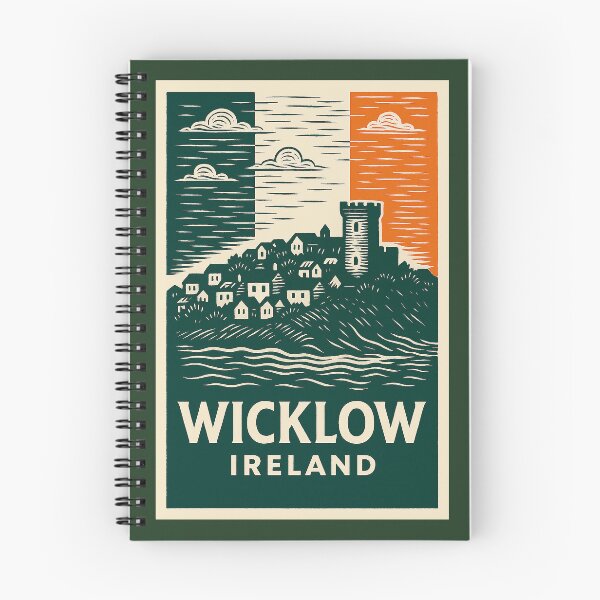 Item preview, Wicklow Ireland Linocut Style  designed and sold by Thistle-TShop.