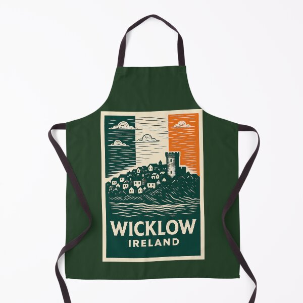 Item preview, Wicklow Ireland Linocut Style designed and sold by Thistle-TShop.
