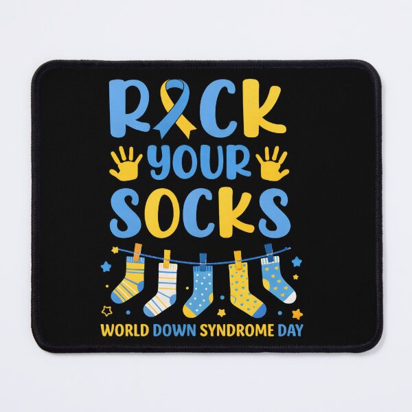 Item preview, Rock Your Socks World Down Syndrome Day Trisomy 21 Awareness Support Family designed and sold by AboumidaArt.