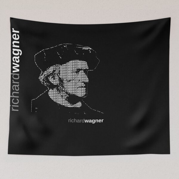 Item preview, Richard Wagner Typographic (Indigo) designed and sold by wellcesar.