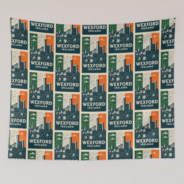 Item preview, Wexford Ireland Linocut Style  designed and sold by Thistle-TShop.