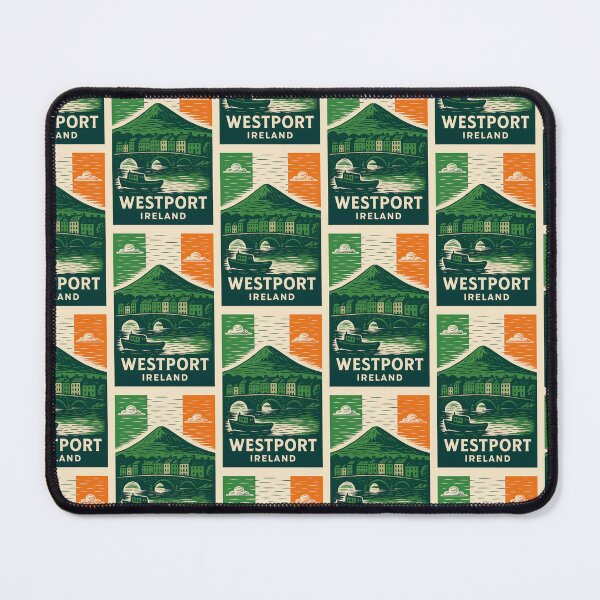 Item preview, Westport Ireland Linocut Style designed and sold by Thistle-TShop.