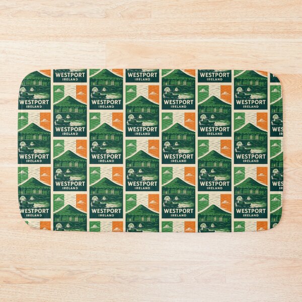 Item preview, Westport Ireland Linocut Style  designed and sold by Thistle-TShop.