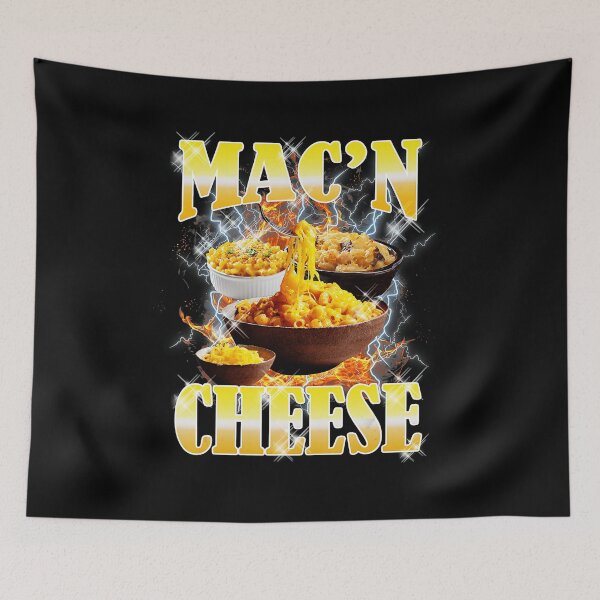 Item preview, MAC’N CHEESE Funny Comfort Food Bold Typography designed and sold by tadmercado.