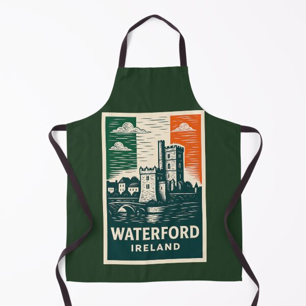 Artikelvorschau, Linolschnittstil von Waterford, Irland entworfen und verkauft von Thistle-TShop.