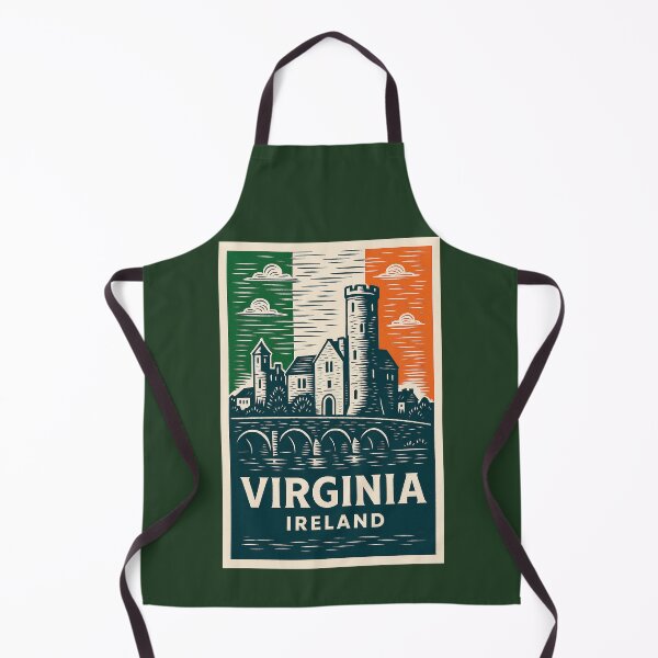 Item preview, Virginia Ireland Linocut Style designed and sold by Thistle-TShop.