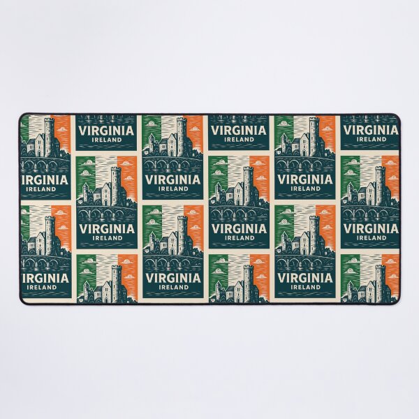 Item preview, Virginia Ireland Linocut Style designed and sold by Thistle-TShop.