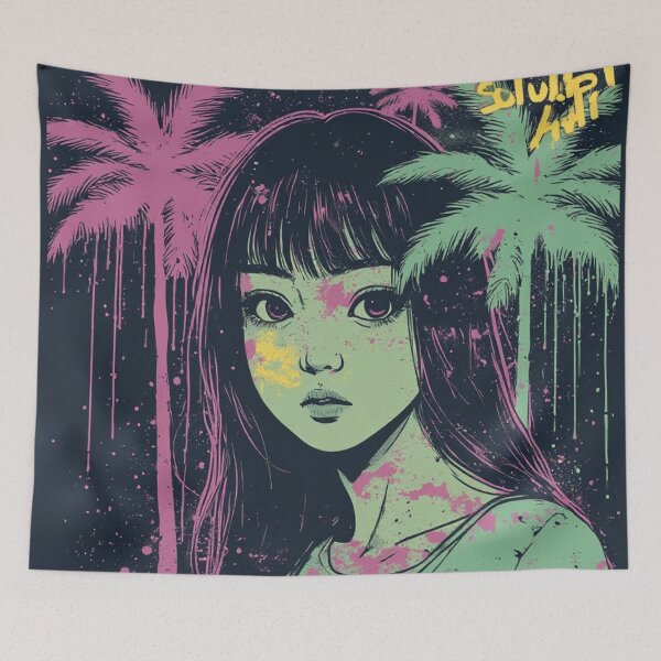 Item preview, 90s anime Bootleg Retro Streetear Design - Neon Graffiti & Distressed Checkerboard Grunge Art designed and sold by Design Repo.