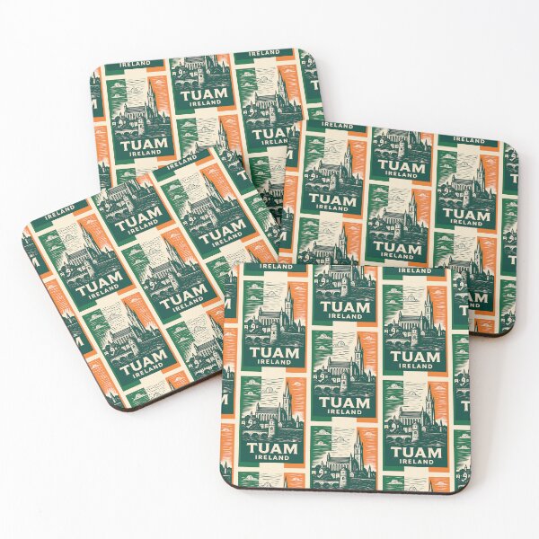 Item preview, Tuam Ireland Linocut Style  designed and sold by Thistle-TShop.
