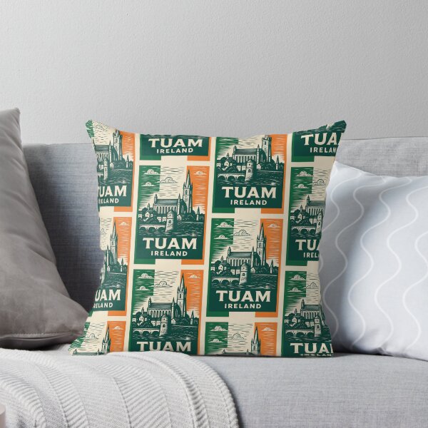 Item preview, Tuam Ireland Linocut Style designed and sold by Thistle-TShop.