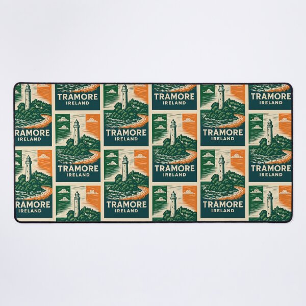 Item preview, Tramore Ireland Linocut Style designed and sold by Thistle-TShop.