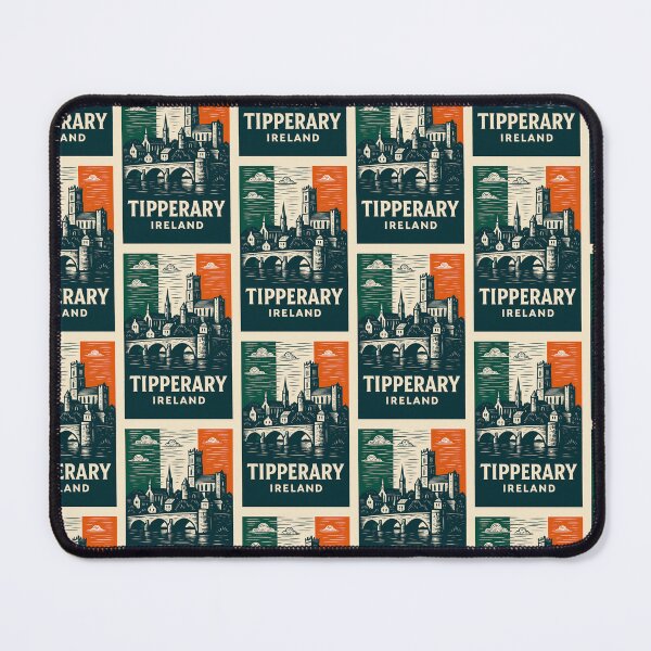 Item preview, Tipperary Ireland Linocut Style  designed and sold by Thistle-TShop.