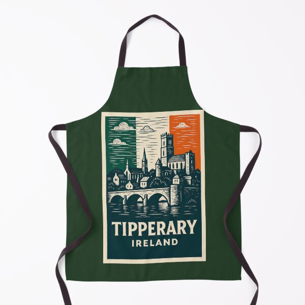 Item preview, Tipperary Ireland Linocut Style  designed and sold by Thistle-TShop.