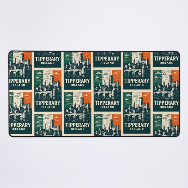 Item preview, Tipperary Ireland Linocut Style designed and sold by Thistle-TShop.