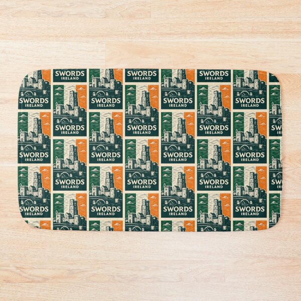 Item preview, Swords Ireland Linocut Style  designed and sold by Thistle-TShop.