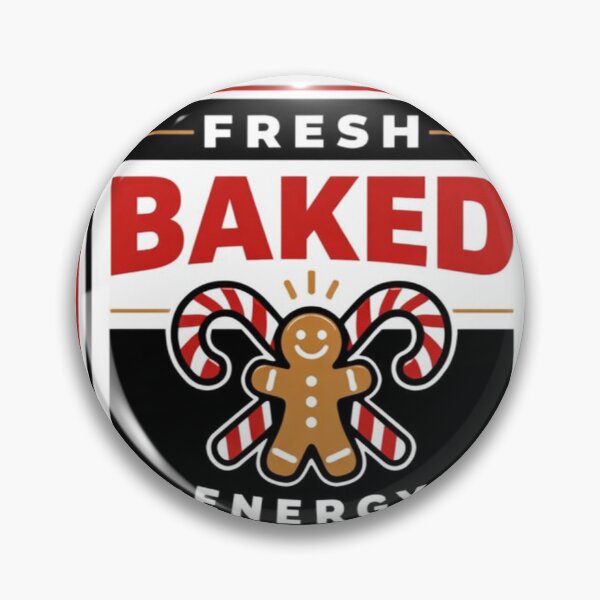 Item preview, Fresh Baked Energy Holiday Badge designed and sold by the-dovlat.