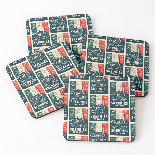 Item preview, Skerries Ireland Linocut Style  designed and sold by Thistle-TShop.