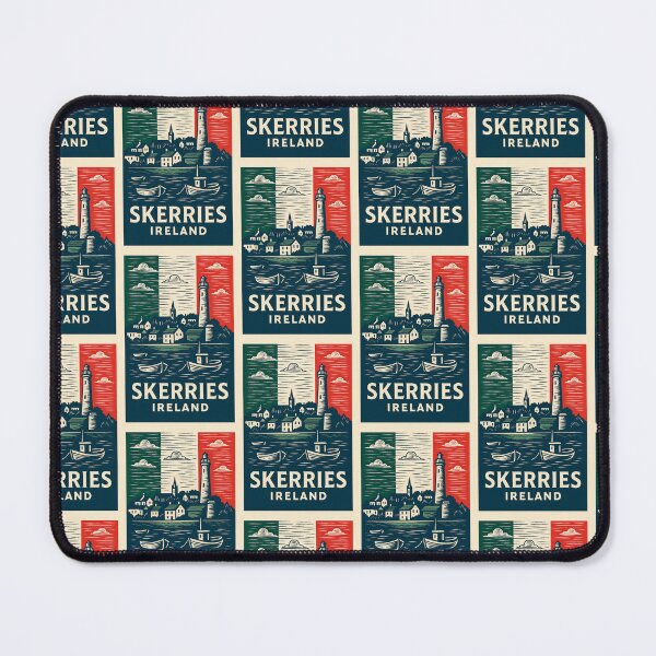 Item preview, Skerries Ireland Linocut Style designed and sold by Thistle-TShop.