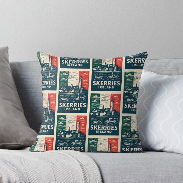 Item preview, Skerries Ireland Linocut Style  designed and sold by Thistle-TShop.