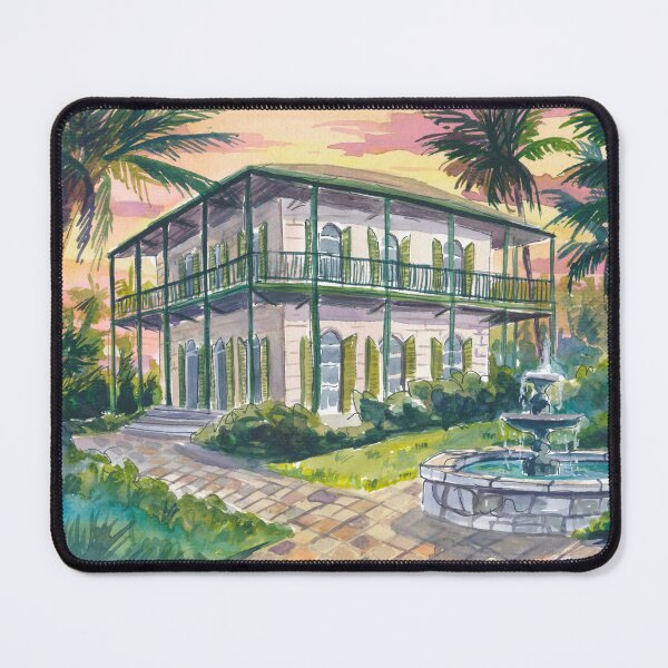 Item preview, Tropical Key West Hemingway House Painting with Lush Gardens designed and sold by artshop77.