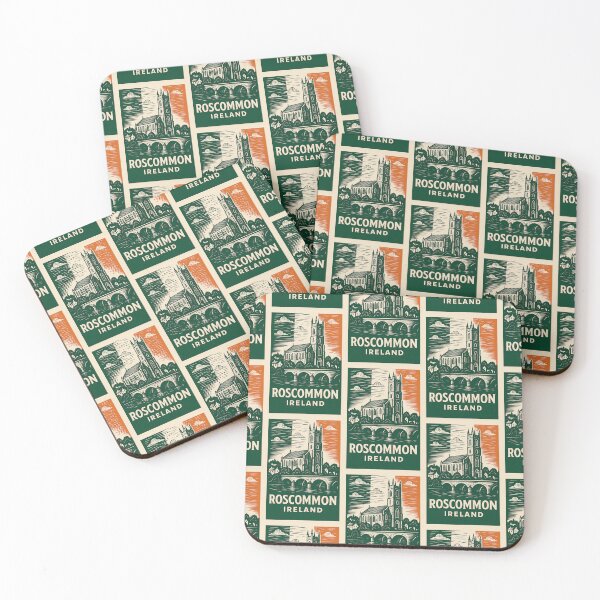 Item preview, Roscommon Ireland Linocut Style  designed and sold by Thistle-TShop.