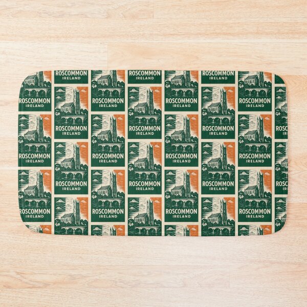 Item preview, Roscommon Ireland Linocut Style  designed and sold by Thistle-TShop.