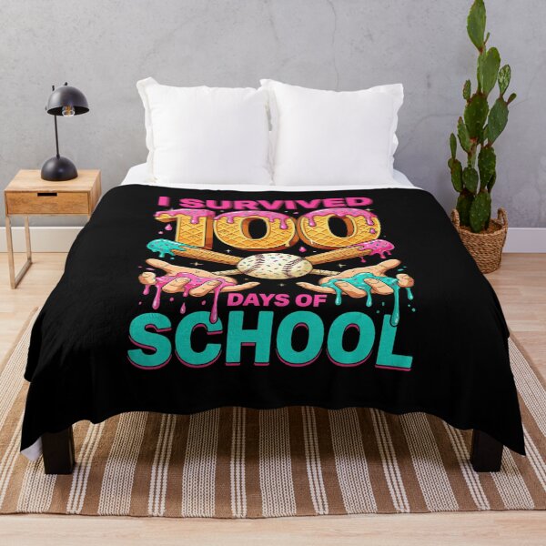 Item preview, I SURVIVED 100 DAYS OF SCHOOL 100th Day Baseball Ice Cream Drip Celebration designed and sold by miaa-artistshop.