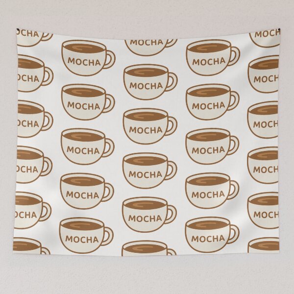 Item preview, Cute Mocha Coffee Cup Illustration | Cozy Café Aesthetic | Minimal Kawaii Coffee Art designed and sold by witwhimsystudios.