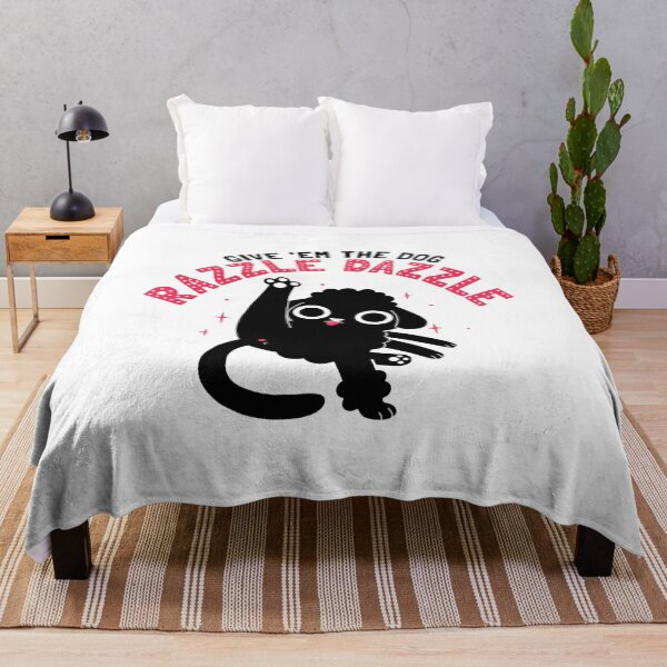 Item preview, GIVE ’EM THE DOG RAZZLE DAZZLE Funny Dog Quote Illustration designed and sold by JEFDodsonArt.