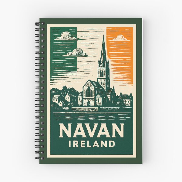 Item preview, Navan Ireland Linocut Style  designed and sold by Thistle-TShop.