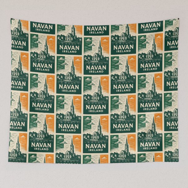 Item preview, Navan Ireland Linocut Style designed and sold by Thistle-TShop.