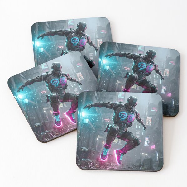 Item preview, Neon Velocity Cyberpunk Cyborg Streetwear designed and sold by MarCinu Art.