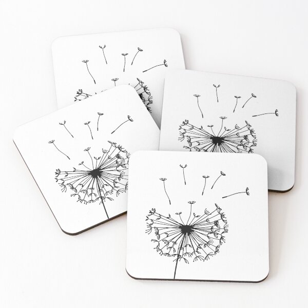 Item preview, Minimalist Dandelion Line Art – Botanical Illustration designed and sold by alijun.