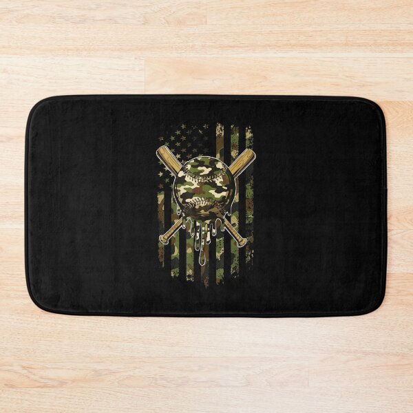 Item preview, Camo Skull Baseball USA Flag Drip Graphic Patriotic Sports  designed and sold by miaa-artistshop.