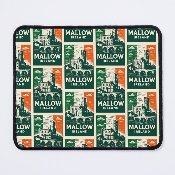 Item preview, Mallow Ireland Linocut Style designed and sold by Thistle-TShop.