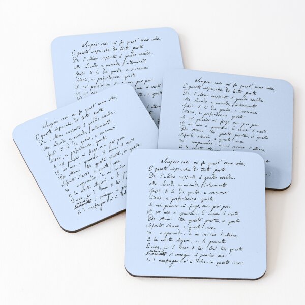 Item preview, Giacomo Leopardi - Poema L'Infinito III designed and sold by Lemon Pepper.