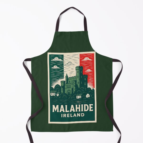 Artikelvorschau, Malahide Irland Linolschnitt-Stil entworfen und verkauft von Thistle-TShop.