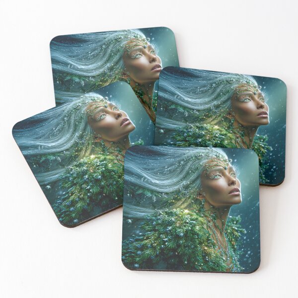 Item preview, Enchanting Ethereal Winter Goddess in the Forest designed and sold by Artessie.