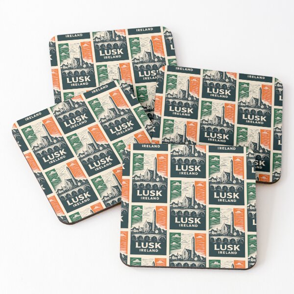Item preview, Lusk Ireland Linocut Style  designed and sold by Thistle-TShop.