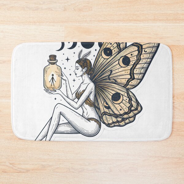 Item preview, Vintage CottageGoth Lunar Moth Apothecary Dark Academia Aesthetic Gold & Charcoal designed and sold by StickyGuys.
