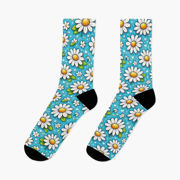 Item preview, Blue Cartoon  daisies Pattern designed and sold by Arte Cartoon From TagTeam Group.