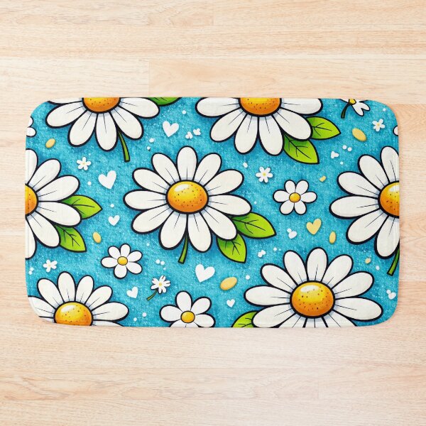 Item preview, Blue Cartoon  daisies Pattern designed and sold by Arte Cartoon From TagTeam Group.