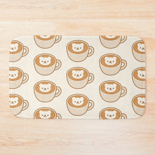 Item preview, Cute Teddy Bear Latte Art | Cozy Coffee Illustration | Kawaii Café Aesthetic designed and sold by witwhimsystudios.