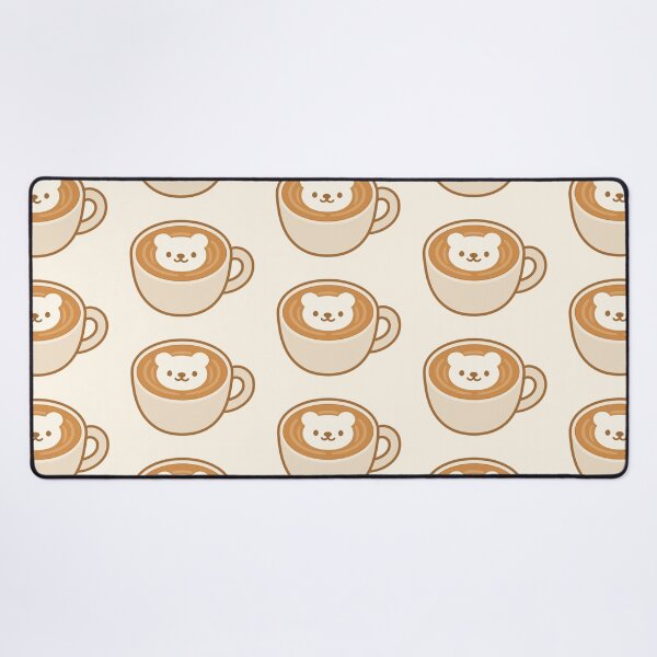Item preview, Cute Teddy Bear Latte Art | Cozy Coffee Illustration | Kawaii Café Aesthetic designed and sold by witwhimsystudios.