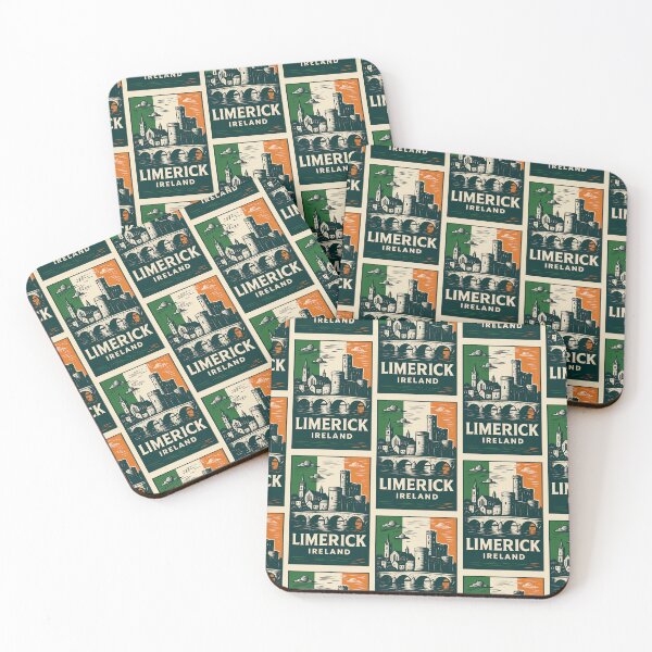 Item preview, Limerick Ireland Linocut Style  designed and sold by Thistle-TShop.