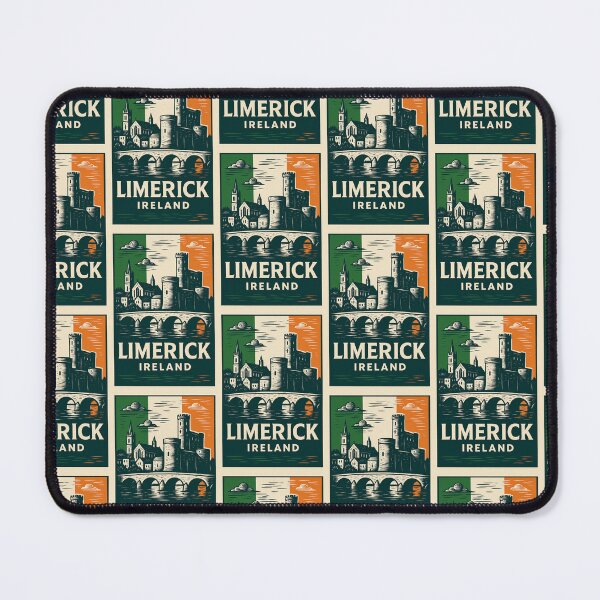 Item preview, Limerick Ireland Linocut Style  designed and sold by Thistle-TShop.