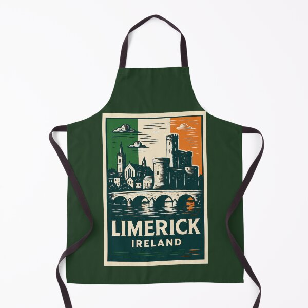 Item preview, Limerick Ireland Linocut Style  designed and sold by Thistle-TShop.