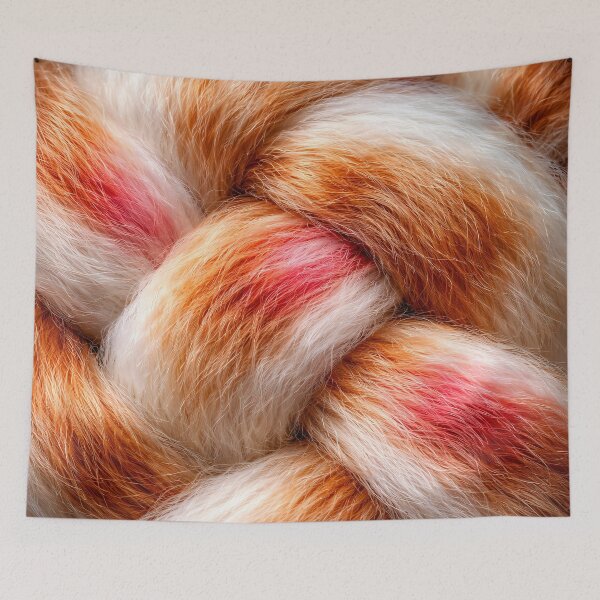 Item preview, Candy Cane Fur Braid designed and sold by Kaleidoscope Print.