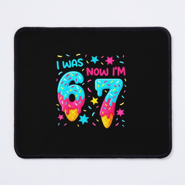 Item preview, I WAS 6 NOW I'M 7 7th Birthday Celebration Colorful Drip  designed and sold by miaa-artistshop.
